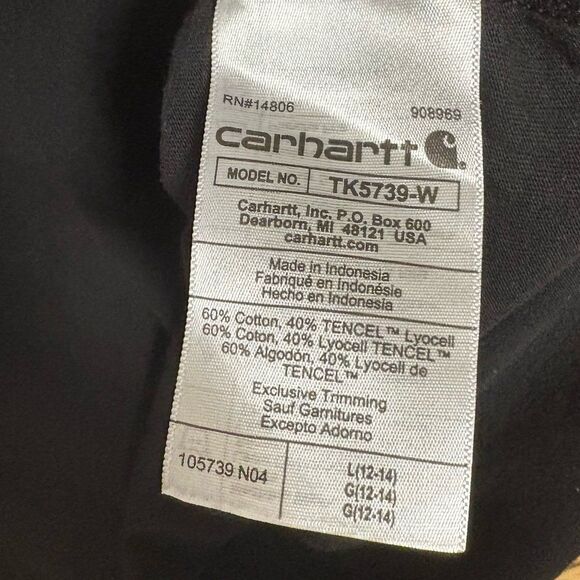 Carhartt Black V Neck Tee Size‎ Large - Picture 5 of 6